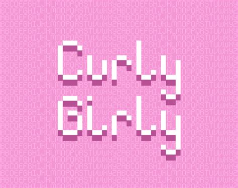 Curly Girly 8x8 Pixel Font By Vexed