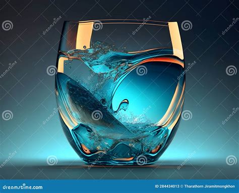 Serenity In Glass Captivating Cool Glass Pictures For Your Space Stock Illustration