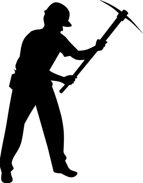 Construction Worker Silhouette Vector Free