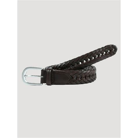 Wrangler® Mens And Big Mens Genuine Leather Braided Belt Sizes 32 52