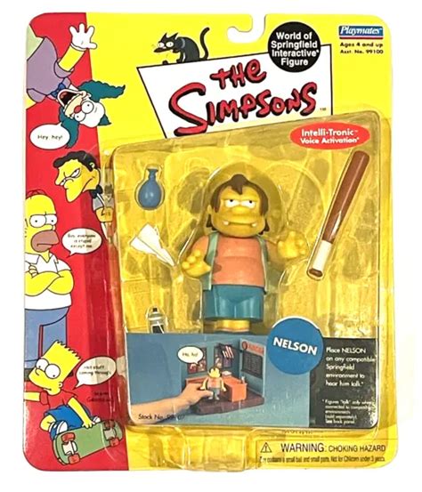 The Simpsons World Of Springfield Nelson Muntz Action Figure Playmates New 2495 Picclick