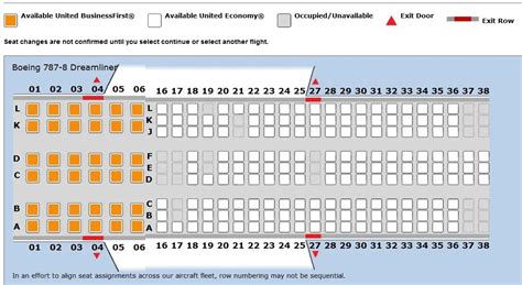 United Airlines 787 10 Seat Map