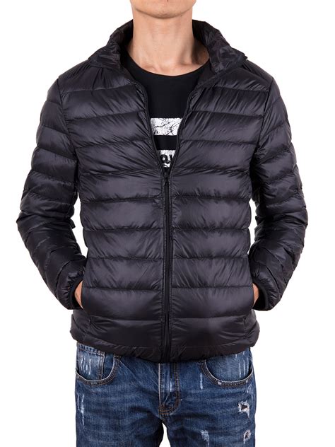 Men Down Jacket Outwear Puffer Coats Casual Zip Up Windbreaker