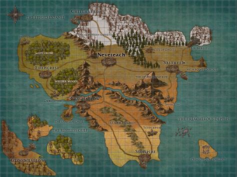 Dnd 5e World Map Map Of The World