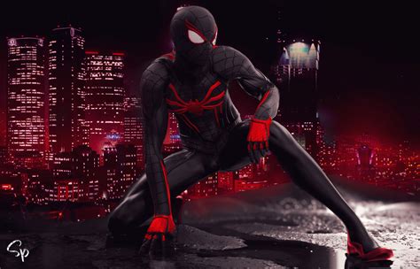 1400x900 Resolution Spider Man Red And Black Suit Art 1400x900