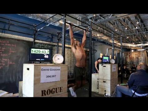 David Goggins Breaks The Guinness 24 Hour Pull Up World Record With