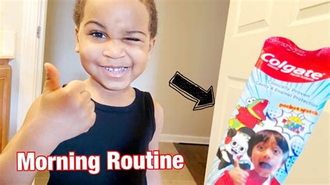 my morning routine ☀️ get to know me ft ryan s world touthpaste cam s clubhouse youtube