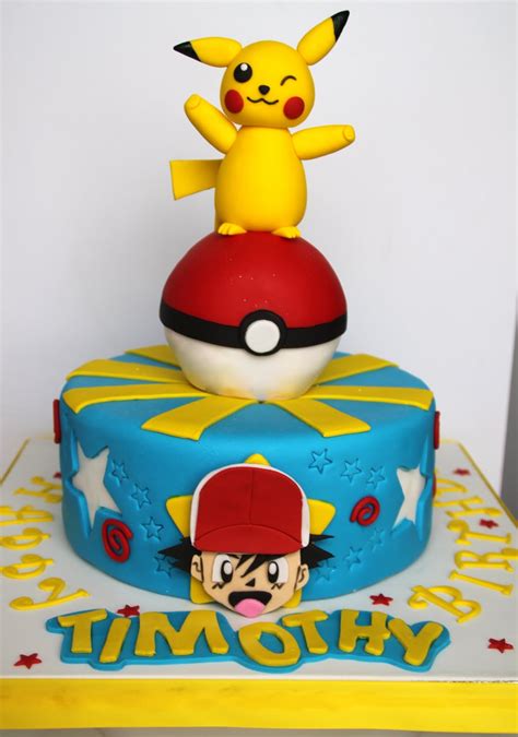 To finish it off, frost. Pikachu Cakes - Decoration Ideas | Little Birthday Cakes