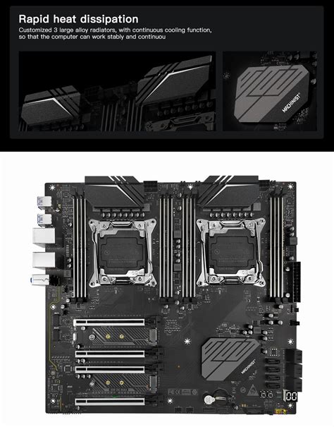 X99 Motherboard Dual Cpu Lga 2011 3 Socket Xeon E5 V3 V4 Ddr4 Ecc Ram