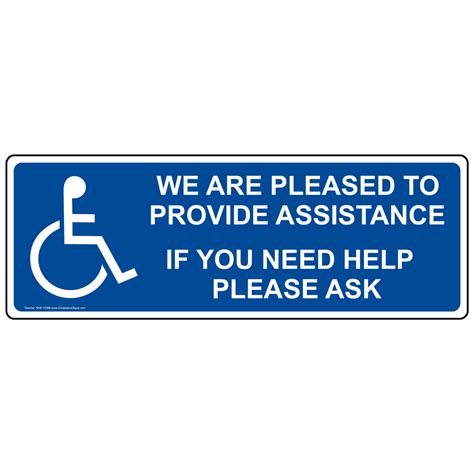 Ring For Assistance Sign Nhe 19398 Handicap Assistance