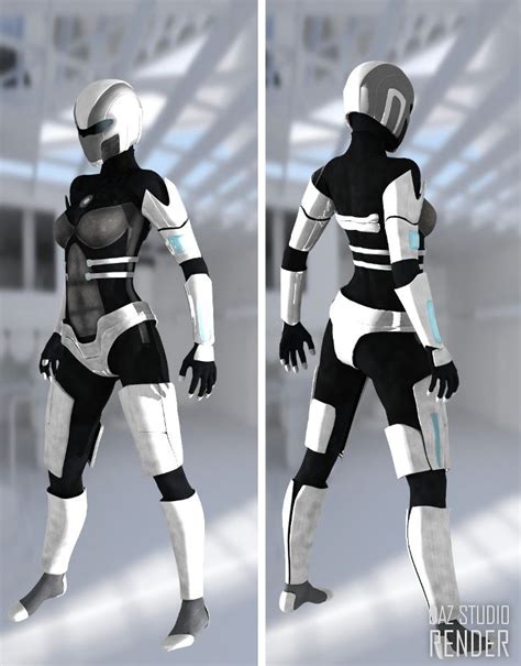 Scifi 3d Armoured Female Suit For Daz Studio And Poser Inlite Studio