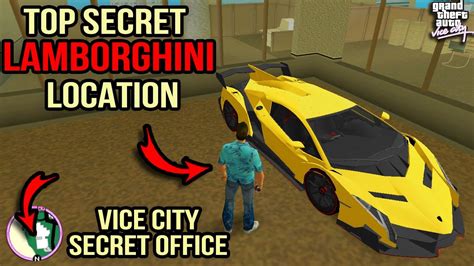 Secret Lamborghini Super Car Location Gta Vice City Tips And Tricks