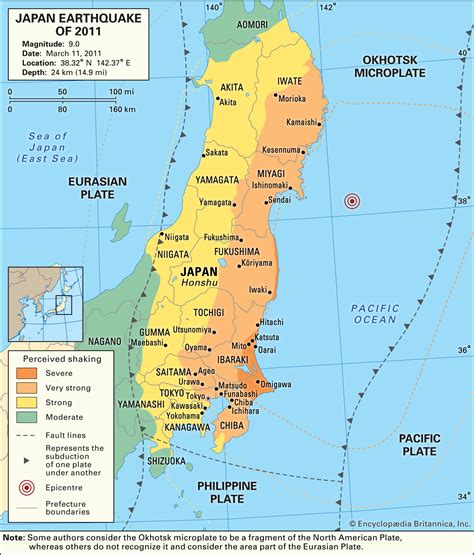earthquake and seismic intensity information the map and text below show the following details : Japan earthquake and tsunami of 2011 | Facts & Death Toll ...