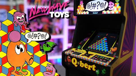 New Wave Toys Qbert Warren Davis Arcade Machine Review Youtube