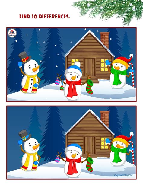 Spot The Differences Kids Game Christmas Games For Kids Christmas