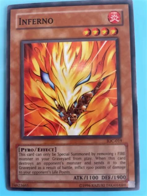 Yu Gi Oh Cards Inferno Pyro Effect Ioc 019 Yugioh Card Skulls And Blue