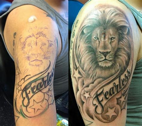 It's a popular tattoo design that embodies elements of purity, and the connection between the body, spirit, and mind. full body lion tattoo designs Tattoo Designs Ideas ...