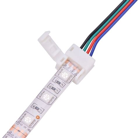 5pcs 2 Pin 4 Pin Led Strip Connector For Smd 8mm 10mm 3528 5050 Rgb
