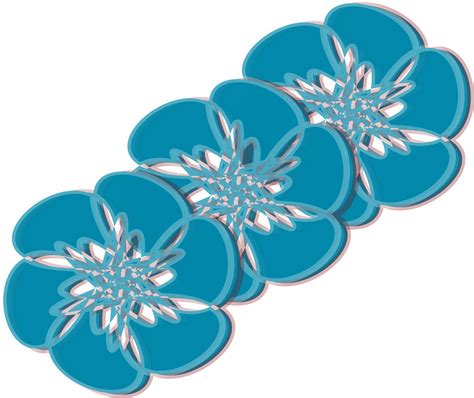 Vector Blue Flowers Png Image Free Download Png Arts