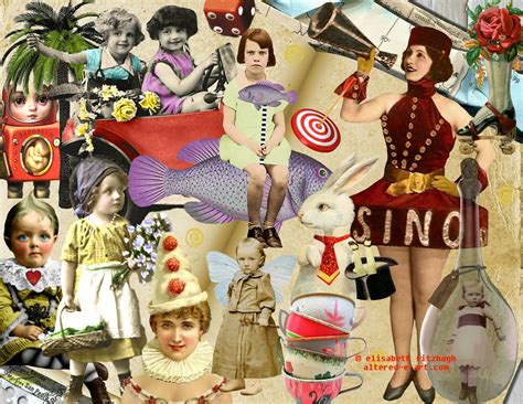 Altered E Art Blog Mondo Collages Vintage Pinterest Binging