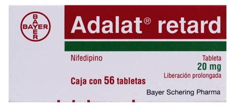 Adalat Retard 20 Mg Bayer 56 Piezas A Domicilio Cornershop By Uber