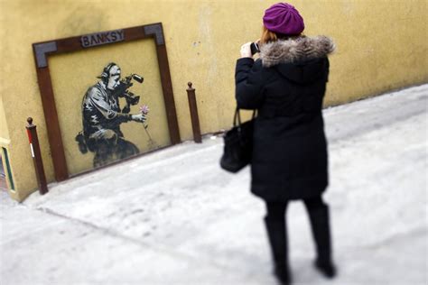 Photos Art By Banksy Los Angeles Times