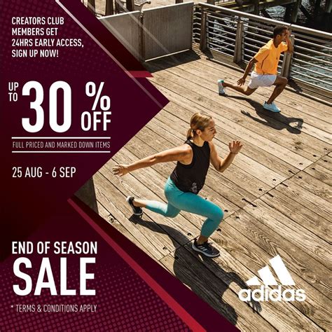 Takeover the field or court in adidas soccer, football and basketball shoes on sale. Adidas Promotion: 30% off End of Season Sale (Till 6 Sep ...