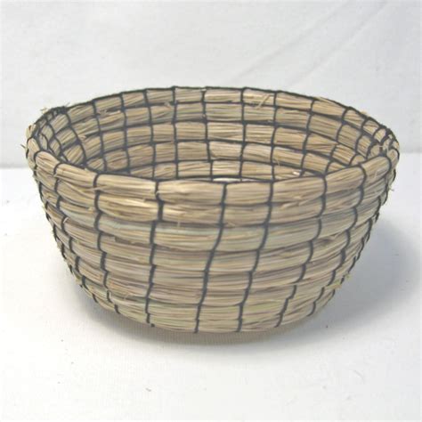 Grass Coil Basket Made From Found Grass On Holidays In South Australia