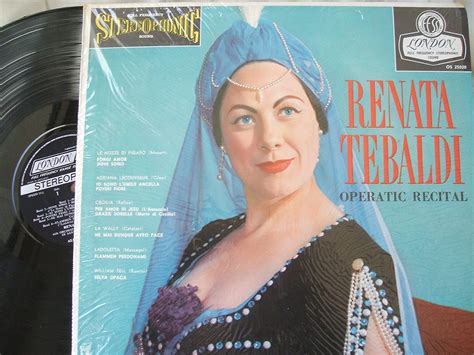 Renata Tebaldi Operatic Recital Cds And Vinyl