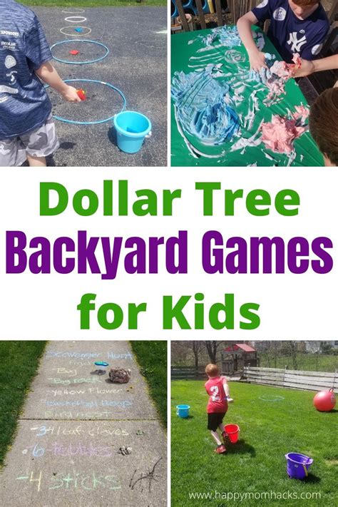 Diy Backyard Games For Kids From Dollar Tree Happy Mom Hacks In 2020 Backyard Games Kids