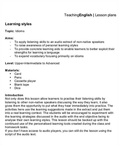 47 Lesson Plan Templates In Pdf Free And Premium Templates