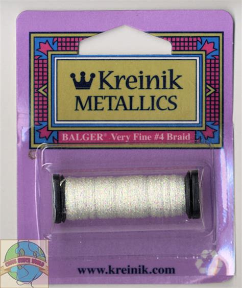 Kreinik Metallics Very Fine 4 Pearl 032 Crossstitchworld