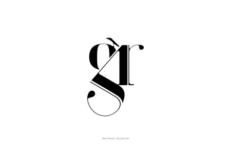 Paris Typeface Regular Strip Style Moshik Nadav Fashion Fonts Typograp