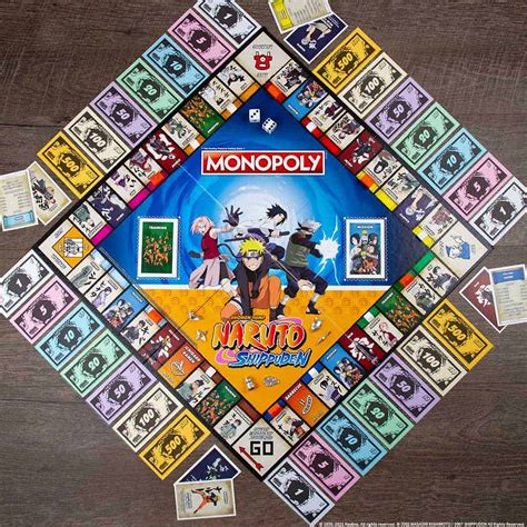 Naruto Monopoly Guide Dice N Board