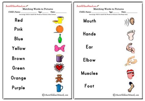 Matching Words to Pictures - Aussie Childcare Network