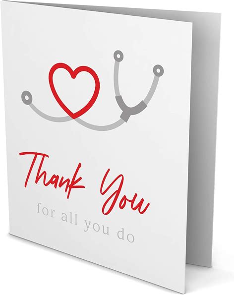 Handmade Thanks Healthcare Workers Card Paper Greeting Cards