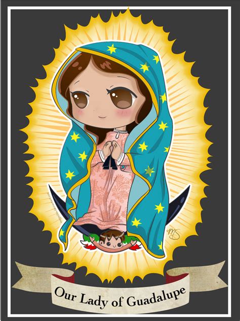 Our Lady Of Guadalupe Chibi By Megasha On Deviantart Virgin Mary
