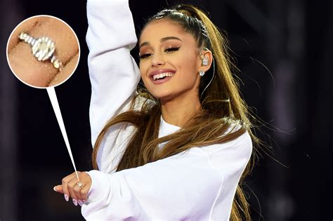 Ariana Grande Wears Diamond Ring At Manchester Show