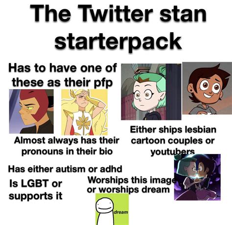 The Twitter Stan Starterpack Rstarterpacks Starter Packs Know