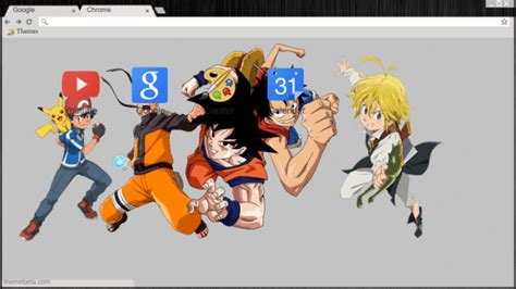 Anime Crossover Chrome Theme Themebeta