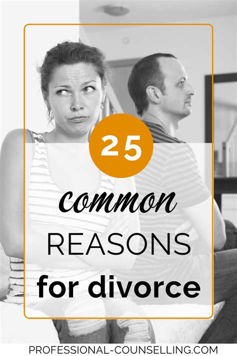 Reasons For Divorce The 25 Most Important Causes Of Divorce Reasons