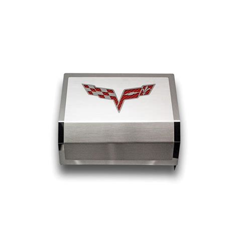2005 2013 C6 Corvette Stainless Steel Fuse Box Cover On Sale