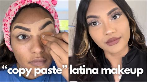 copy paste latina makeup look youtube