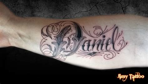 Jimy Tattoo Lettering Daniel