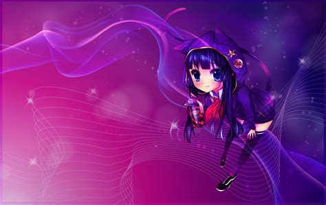 Anime Cat Girl Wallpaper By Lizzywolffire6 On Deviantart