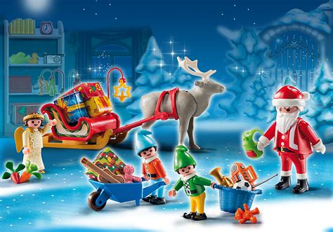calendrier de l'avent playmobil fabrique du pere noel 2024