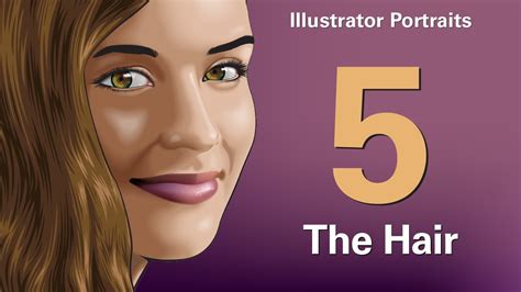 Adobe Illustrator Portraits Part Five The Hair Youtube