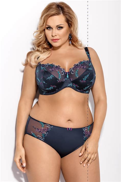 Gorsenia K289 Nathalie Underwired Non Padded Bra Full Cup With Floral