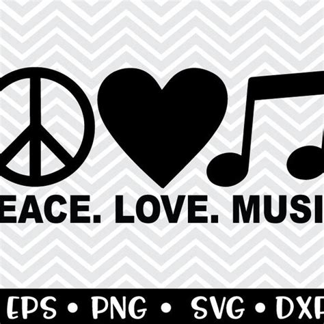 Peace Love Music Etsy