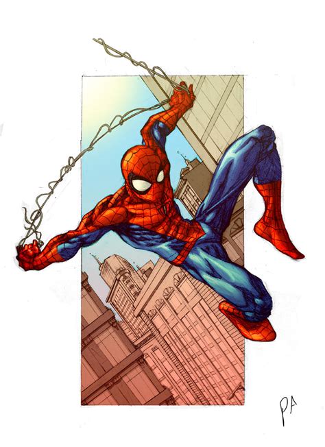 Spider Man Pencils In Colour By Parisalleyne On Deviantart
